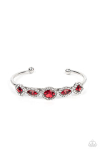 Paparazzi Accessories - Simmer on GLOW - Red Bracelet - Bling By Titia Boutique