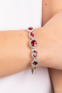 Paparazzi Accessories - Simmer on GLOW - Red Bracelet - Bling By Titia Boutique