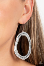 Load image into Gallery viewer, Paparazzi Accessories - Scintillating Shareholder - White Earrings - Bling By Titia Boutique