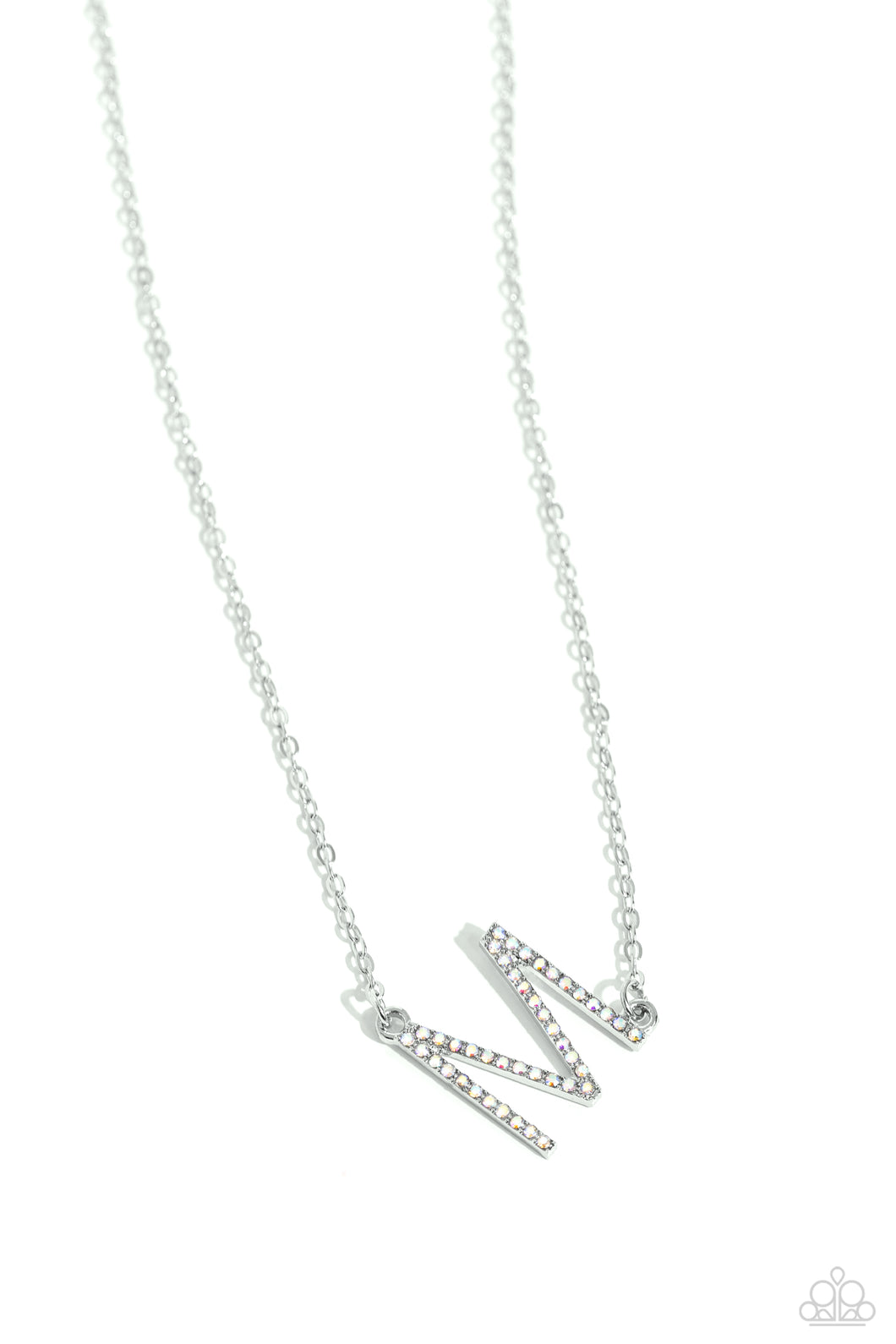 Paparazzi Accessories - INITIALLY Yours - M - White Necklace - Bling By Titia BOutique