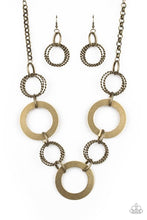 Load image into Gallery viewer, Paparazzi Jewelry &amp; Accessories - Ringed In Radiance - Brass Necklace. Bling By Titia Boutique