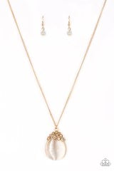 Paparazzi Jewelry & Accessories - Night Cap And Gown - Gold Necklace. Bling By Titia Boutique