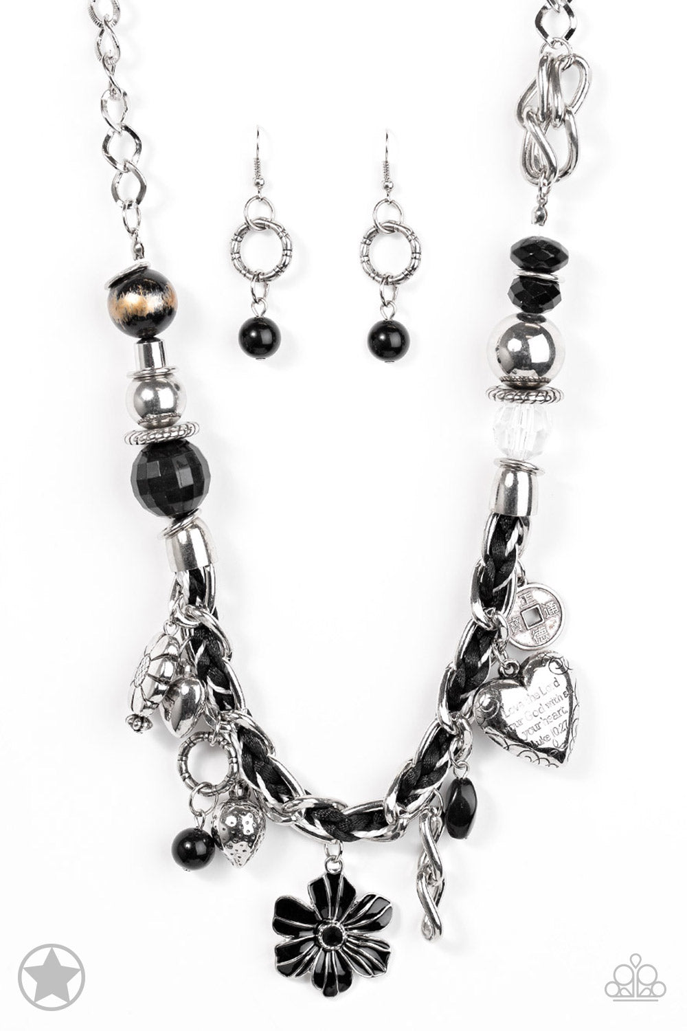 5/$18 PAPARAZZI black necklace NWOT | Black necklace, Womens jewelry  necklace, Black beaded bracelets