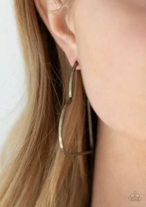 Paparazzi Jewelry & Accessories - I HEART A Rumor - Brass Earrings. Bling By Titia Boutique