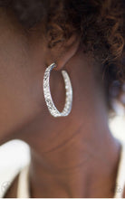 Load image into Gallery viewer, Glitzy By Association - White Rhinestones Paparazzi Jewelry Earrings paparazzi accessories jewelry Earrings. Bling By Titia