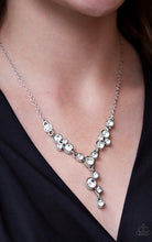 Load image into Gallery viewer, Five Star Starlight - Silver Rhinestone Paparazzi Jewelry Necklace paparazzi accessories jewelry Necklaces