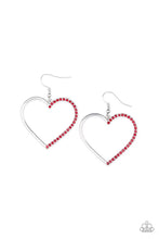 Load image into Gallery viewer, Paparazzi Accessories - First Date Dazzle - Red Earrings