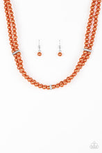 Load image into Gallery viewer, Put On Your Party Dress - Orange Pearl Paparazzi Jewelry Necklace paparazzi accessories jewelry Necklaces