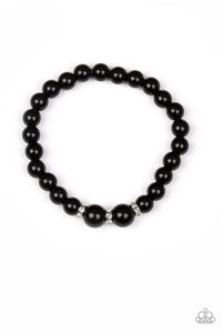 Radiantly Royal - Black Pearl Paparazzi Jewelry Bracelet paparazzi accessories jewelry Bracelet