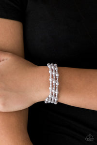 Classic Confidence - Silver Paparazzi Jewelry Bracelet paparazzi accessories jewelry Bracelet