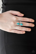 Load image into Gallery viewer, Simply Saharan - Blue Paparazzi Jewelry Ring paparazzi accessories jewelry Ring