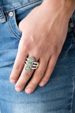 Load image into Gallery viewer, Rio Trio - Green Paparazzi Jewelry Ring paparazzi accessories jewelry Ring