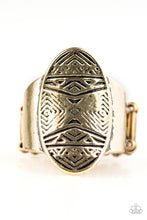 Load image into Gallery viewer, Tiki Tahiti - Brass Paparazzi Jewelry Ring paparazzi accessories jewelry Ring